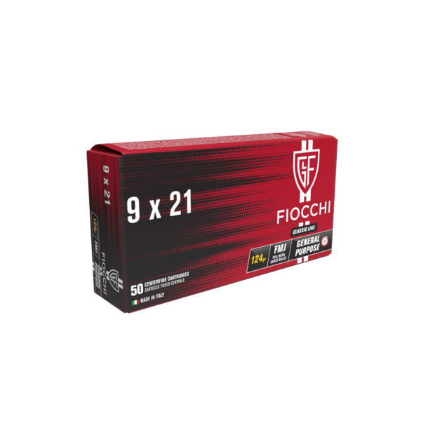 FIOCCHI 9X21 FMJ 124gr